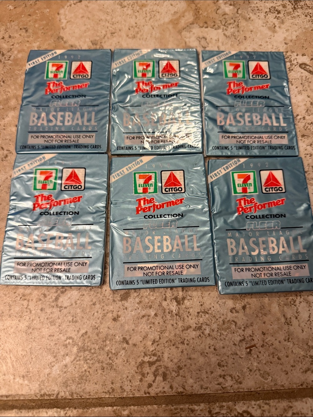 Fleer The Performer Baseball Promotional Card Packs - Light Blue (6)